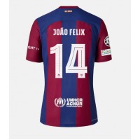 Billiga Barcelona Joao Felix #14 Hemma fotbollskläder 2023-24 Kortärmad